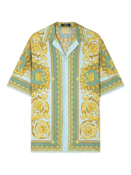 Versace: Рубашка  Barocco с принтом