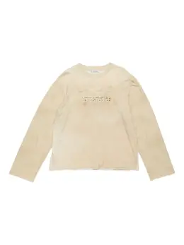 Acne Studios: Бежевая футболка 
