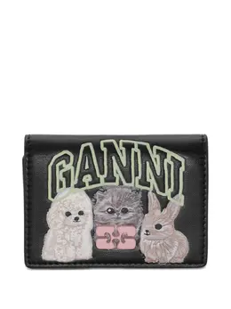 GANNI: Кошелёк с принтом 