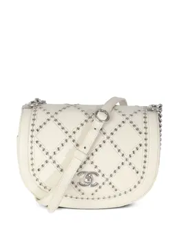 CHANEL Pre-Owned: Белая сумка через плечо 