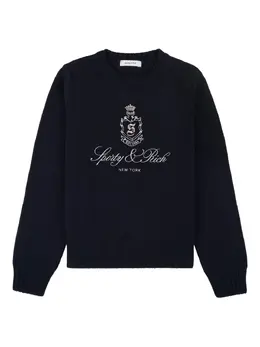 Sporty & Rich: Синий свитер 