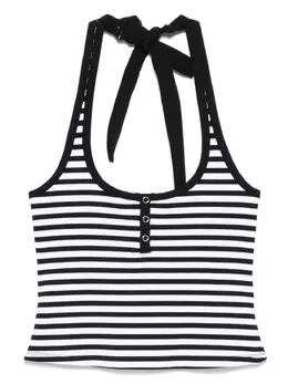 Frankies Bikinis: Топ в полоску 