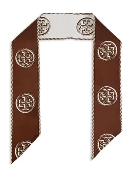Tory Burch: Коричневый шарф 