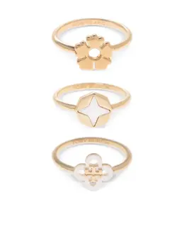 Tory Burch: Кольцо  Charm