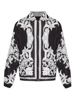 Versace: Чёрная куртка 