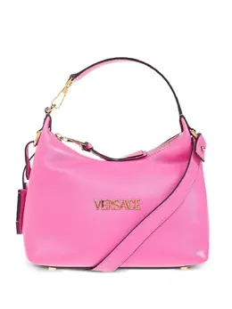 Versace: Розовая сумка-шоппер 