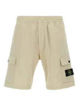 Stone Island: Светлые шорты  Compass
