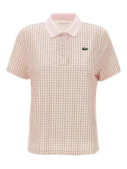 Lacoste: Розовое поло 