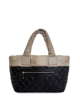 CHANEL Pre-Owned: Чёрная сумка-шоппер 