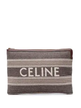 Céline Pre-Owned: Коричневый клатч 