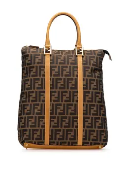 Fendi Pre-Owned: Коричневая сумка-шоппер 