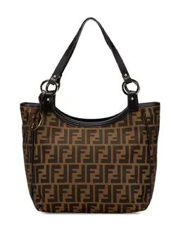 Fendi Pre-Owned: Коричневая сумка-шоппер 