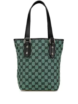 Gucci Pre-Owned: Зелёная сумка-шоппер 