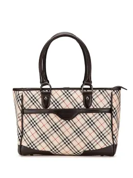 Burberry Pre-Owned: Коричневая сумка-шоппер 