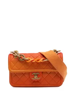 CHANEL Pre-Owned: Оранжевая сумка 
