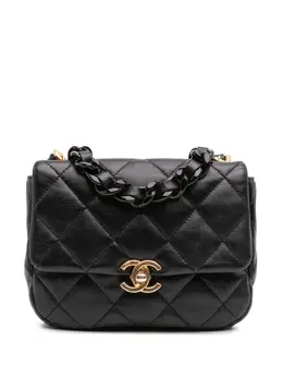 CHANEL Pre-Owned: Чёрная сумка через плечо 