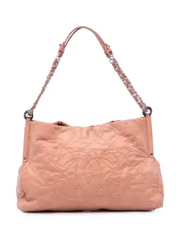 CHANEL Pre-Owned: Коричневая сумка-шоппер 