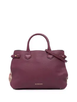 Burberry Pre-Owned: Фиолетовая сумка 