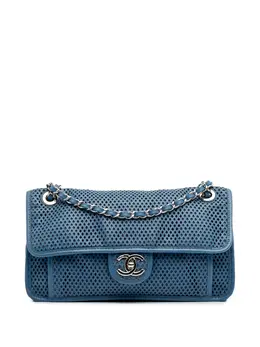 CHANEL Pre-Owned: Голубая сумка 