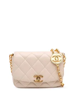 CHANEL Pre-Owned: Коричневая сумка через плечо 