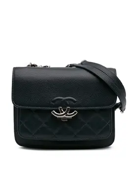 CHANEL Pre-Owned: Голубая сумка 