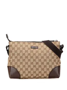 Gucci Pre-Owned: Коричневая сумка через плечо 