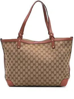 Gucci Pre-Owned: Коричневая сумка-шоппер 