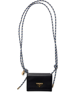 Prada: Чёрный картхолдер 