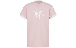 Dior: Розовая футболка 