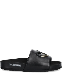 LOVE MOSCHINO: Чёрные шлёпанцы 