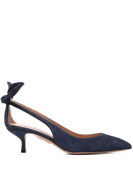 Aquazzura: Синие туфли  Bow Tie