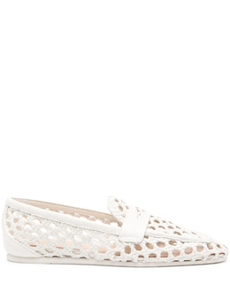 Stuart Weitzman: Белые мокасины 