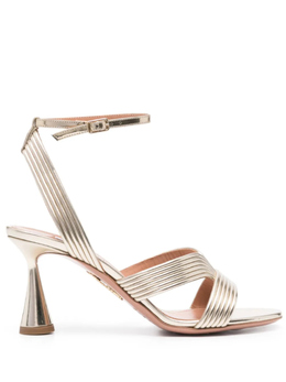 Aquazzura: Золотые сандалии 