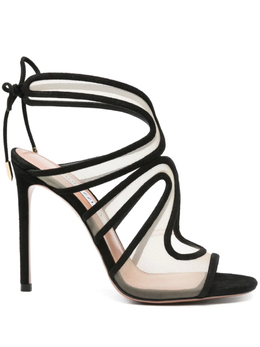 Aquazzura: Чёрные сандалии 