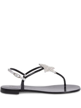 Giuseppe Zanotti: Чёрные сандалии  Hollie Star