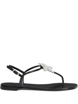 Giuseppe Zanotti: Чёрные сандалии  Hollie Star