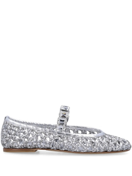 Casadei: Серебристые балетки 