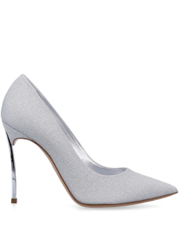 Casadei: Серебристые туфли 