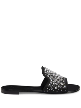 Giuseppe Zanotti: Чёрные шлёпанцы 