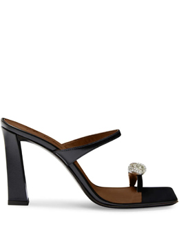 Giuseppe Zanotti: Чёрные сандалии  Ring