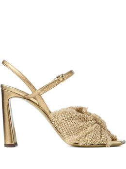 JIMMY CHOO: Золотые босоножки 