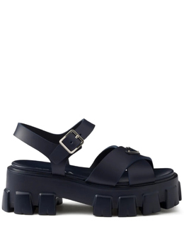 Prada: Синие босоножки 