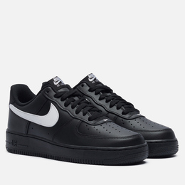 Nike: Чёрные кроссовки  Air Force 1