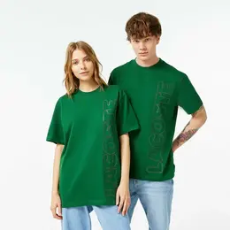 LACOSTE: Тёмная футболка 