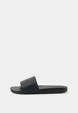 Calvin Klein Jeans: Чёрные шлёпанцы 