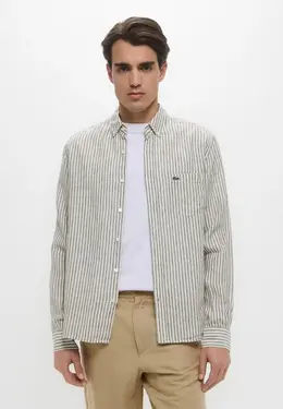 Lacoste: Рубашка цвета хаки 