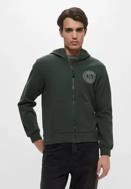Lacoste: Зелёная толстовка 