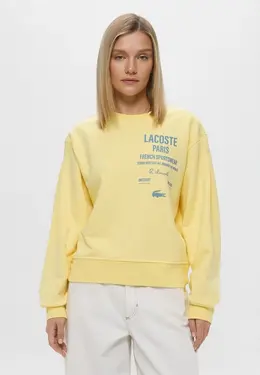 Lacoste: Жёлтый свитшот 