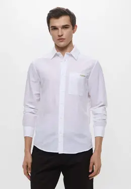 Calvin Klein Jeans: Белая рубашка 