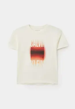 Calvin Klein Jeans: Белая футболка 